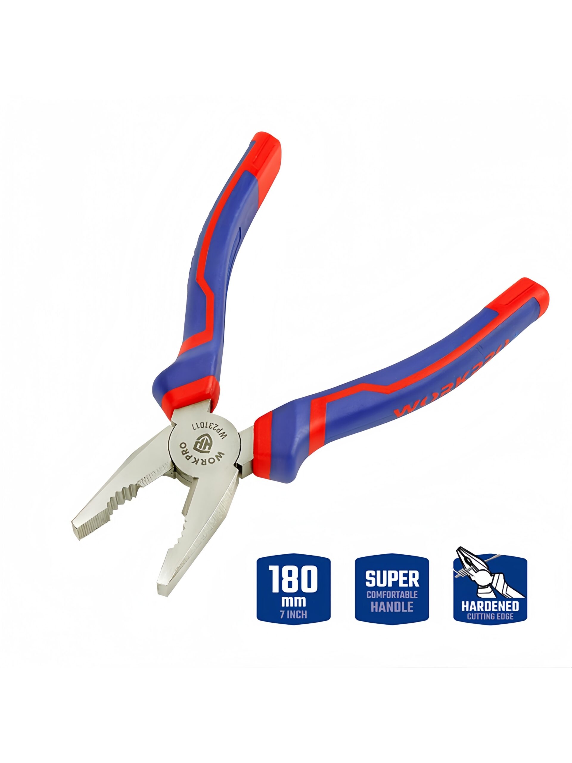 WORKPRO 180MM (7") COMBINATION PLIERS