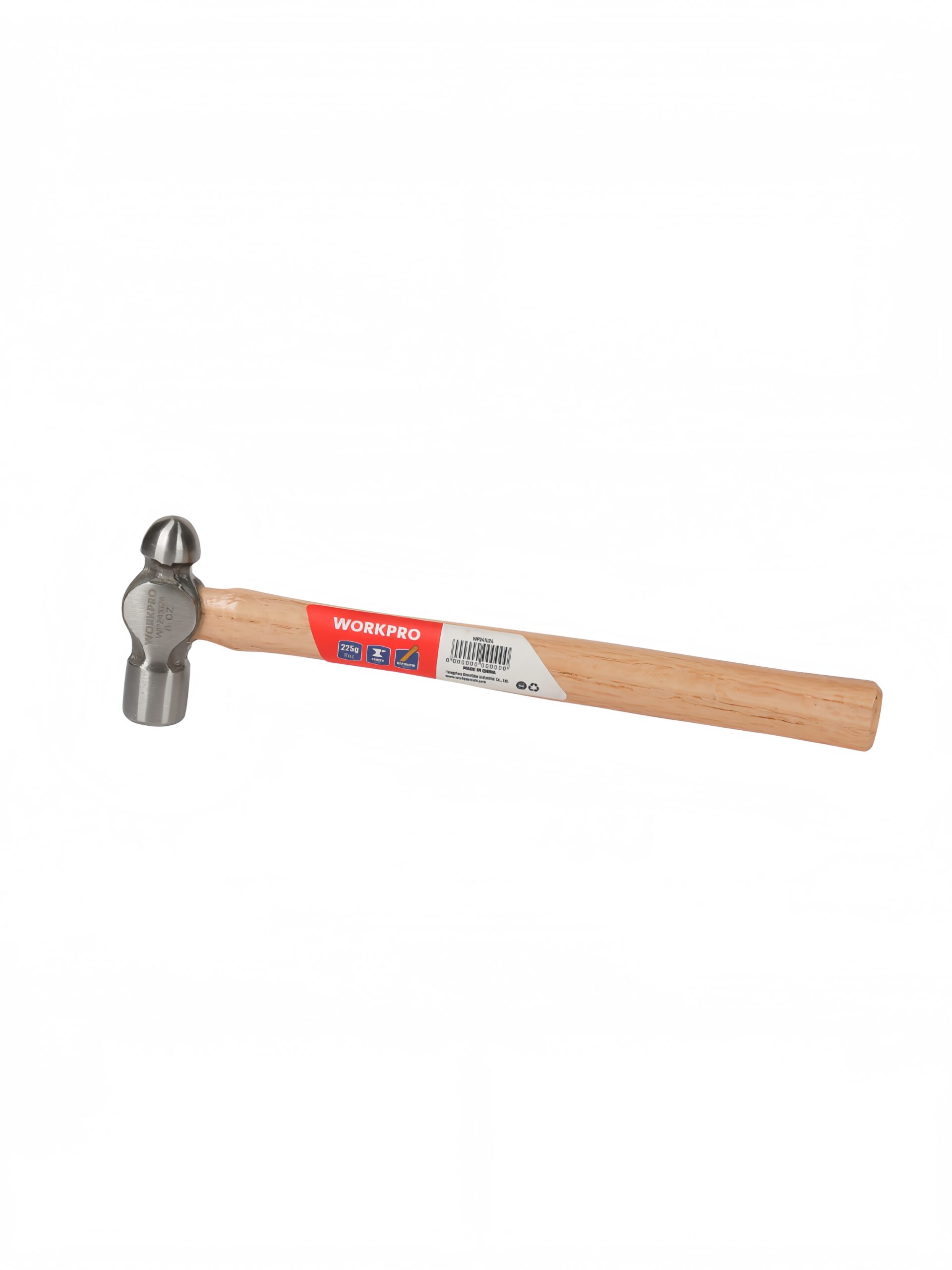 WORKPRO 225g (8OZ) BALL-PEIN HAMMER WITH WOOD HANDLE