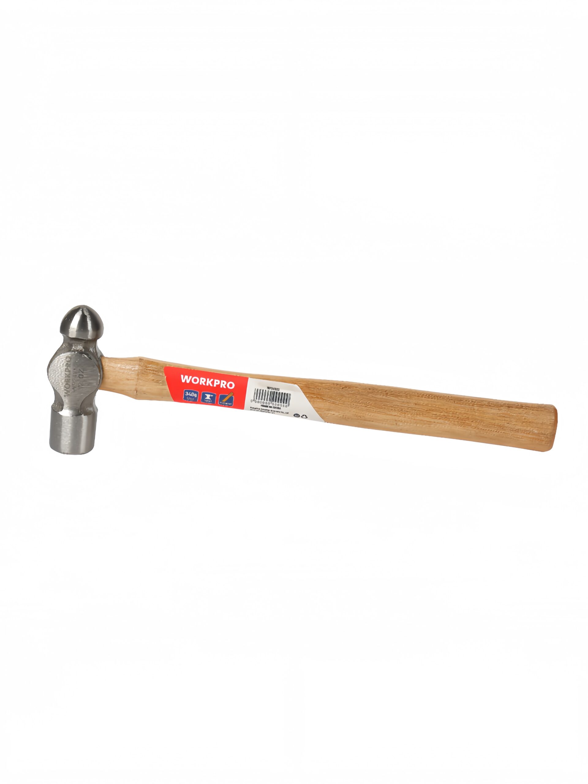 WORKPRO 337g (12OZ) BALL-PEIN HAMMER WITH WOOD HANDLE
